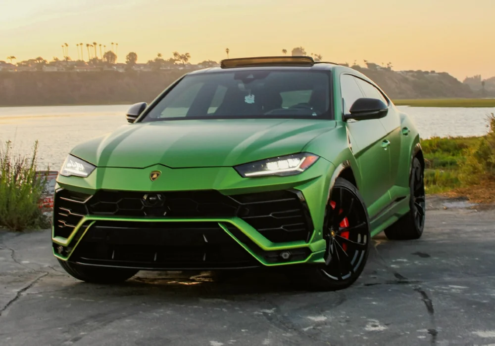 Green Lamborghini Urus Rental | Exotic Car Rentals at Exotic Drives LA