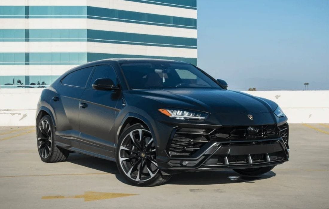 Matte black Lamborghini Urus| Exotic Drives LA Car Rentals